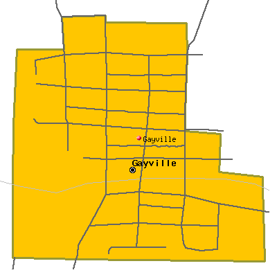 Gayville map