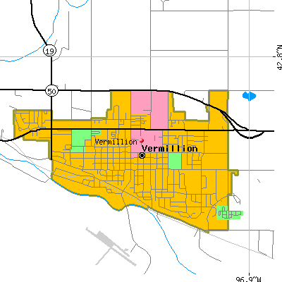 Vermillion map