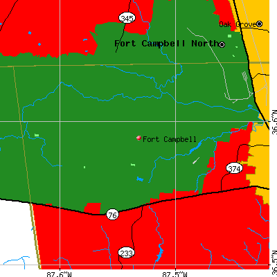 Fort Campbell map