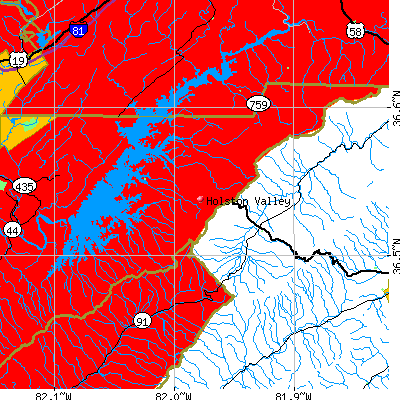 Holston Valley map
