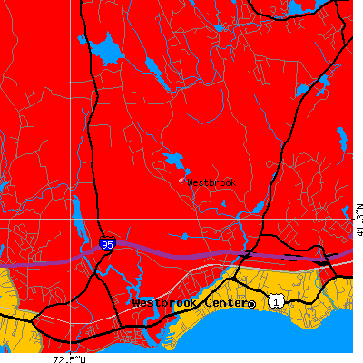 Westbrook map
