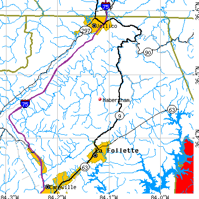 Habersham map