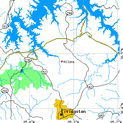 Allons map