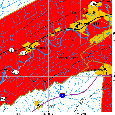 Beech Creek map
