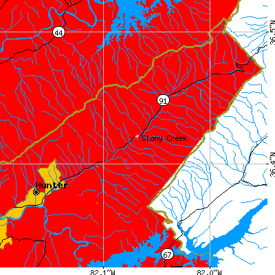 Stony Creek map