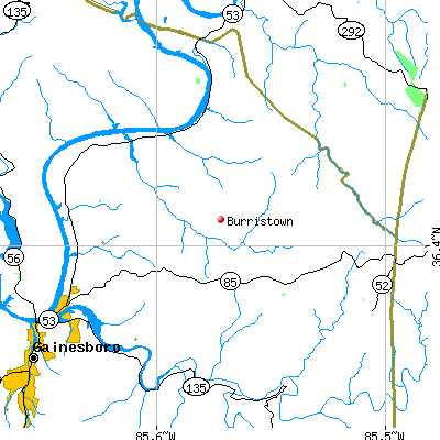 Burristown map