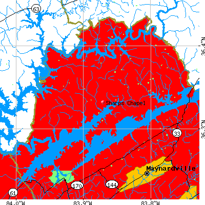 Sharps Chapel map