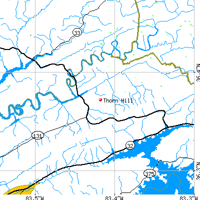 Thorn Hill map