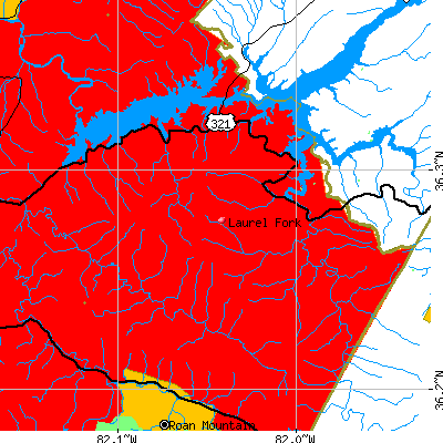 Laurel Fork map
