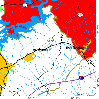 Whitesburg map