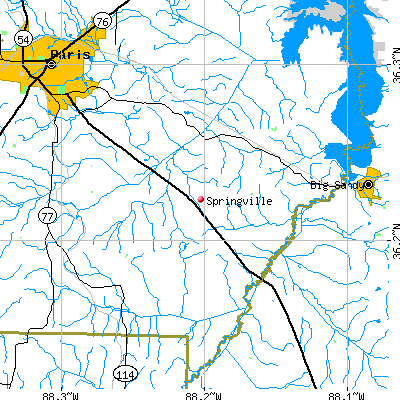 Springville map