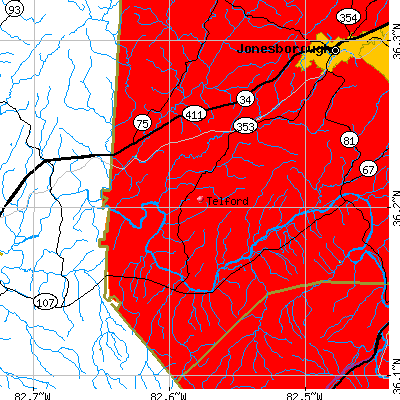 Telford map