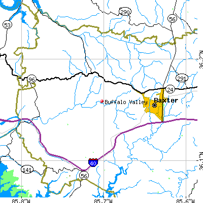 Buffalo Valley map