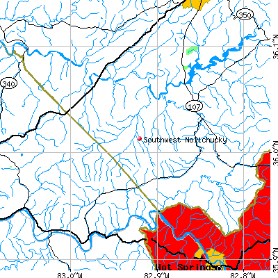 Southwest Nolichucky map