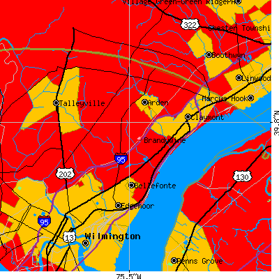 Brandywine map