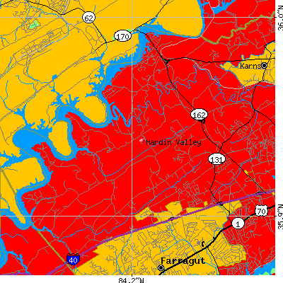 Hardin Valley map