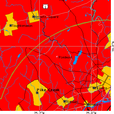 Piedmont map