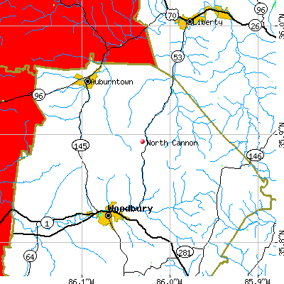 North Cannon map