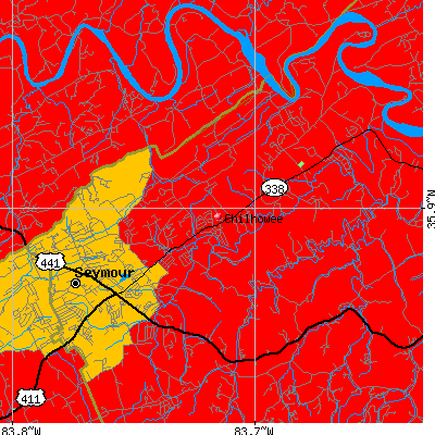 Chilhowee map