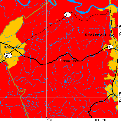 Knob Creek map