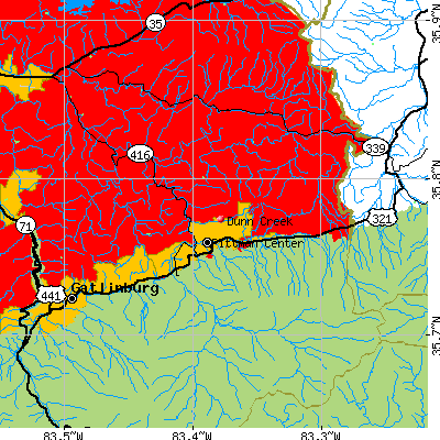 Dunn Creek map