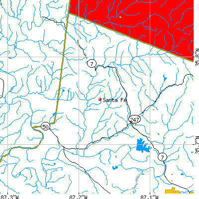 Santa Fe map
