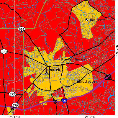 Greater Newark map