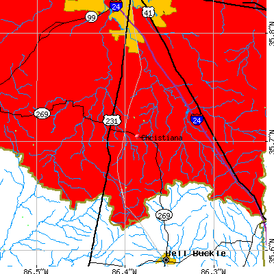 Christiana map