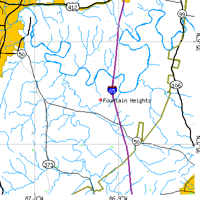 Fountain Heights map