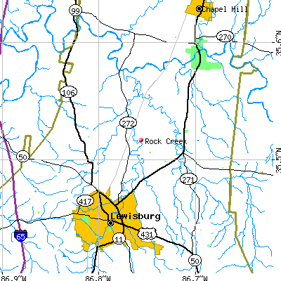 Rock Creek map