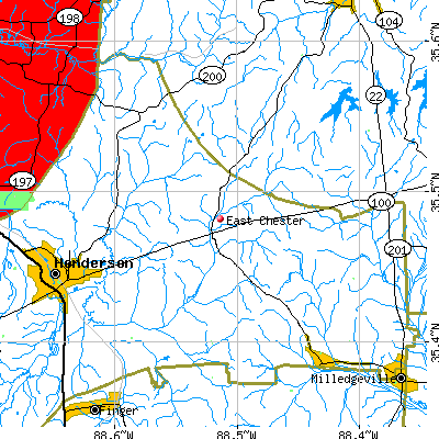 East Chester map