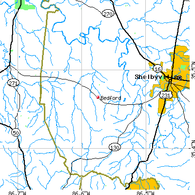 Bedford map