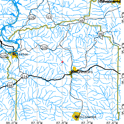 Clifton-Natural Bridge map