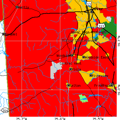 Central Kent map