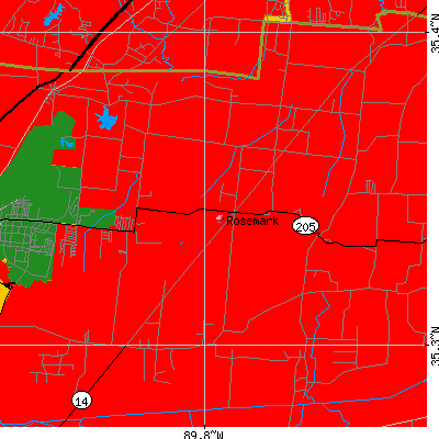Rosemark map