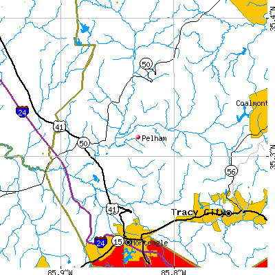 Pelham map