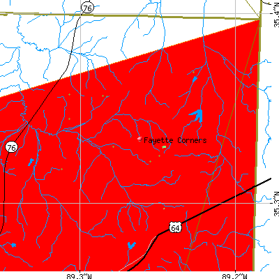Fayette Corners map