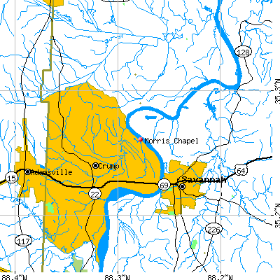 Morris Chapel map