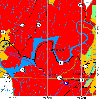 Whiteside map