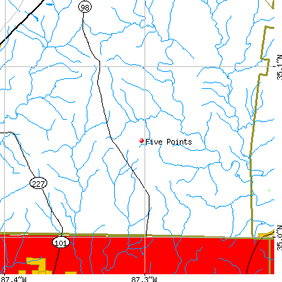 Five Points map