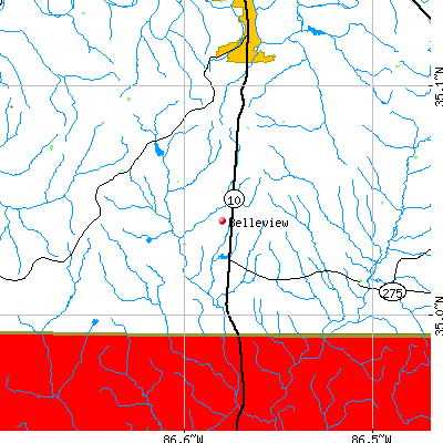 Belleview map
