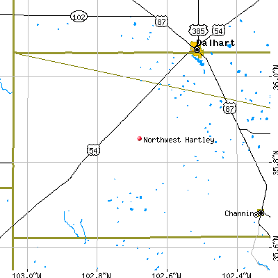 Northwest Hartley map