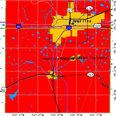 North Randall map