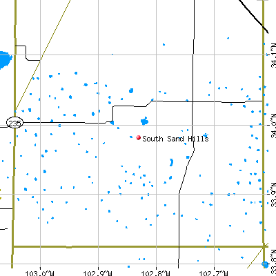 South Sand Hills map