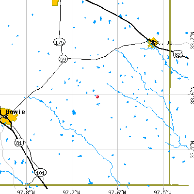 Montague-Forestburg map
