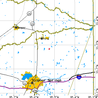 North Hopkins-Sulphur Bluff map