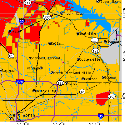 Northeast Tarrant map