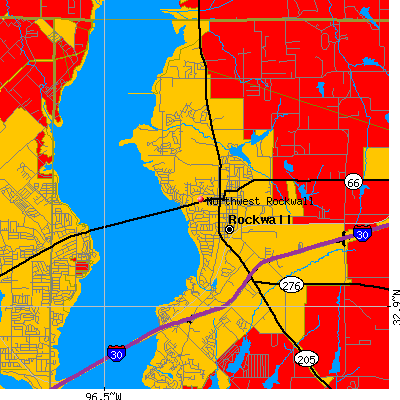 Northwest Rockwall map