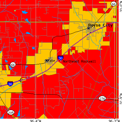 Northeast Rockwall map