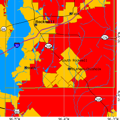 South Rockwall map